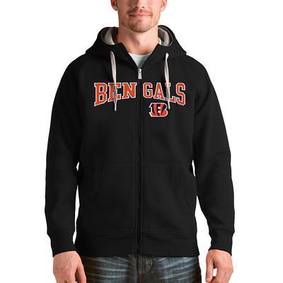 Cincinnati Bengals Antigua Women's Victory Full-Zip Hoodie - White