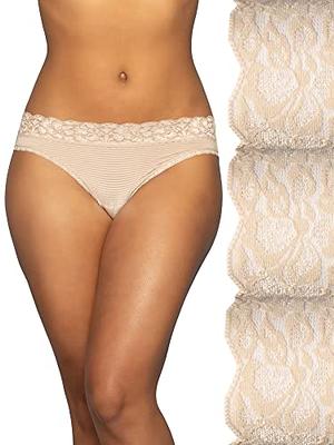Women's Vanity Fair 15361 Lollipop Cotton Brief Panty - 3 Pack (White 11) 