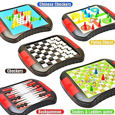 20 Sets Snake and Ladder Portable Board Game Set Flight Chess