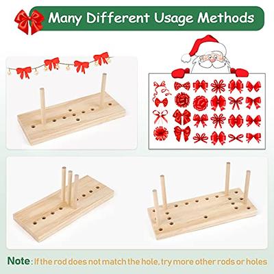 Bow Maker for Ribbon Holiday Wreaths Wooden Wreath Bow Maker Tool