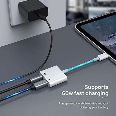 [Apple MFi Certified] Headphones Adapter for iPhone, 2 in 1 Lightning to  3.5 mm Headphone Jack Aux Audio & Charger Splitter Dongle Adapter for  iPhone