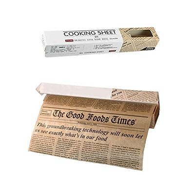 qiangXINGYai Baking Parchment Paper Roll Non Stick Baking Paper Newspaper  Printing Design Food Wrapping Paper for Baking Cookies Bread Pizza Meat and  Vegetables - Yahoo Shopping