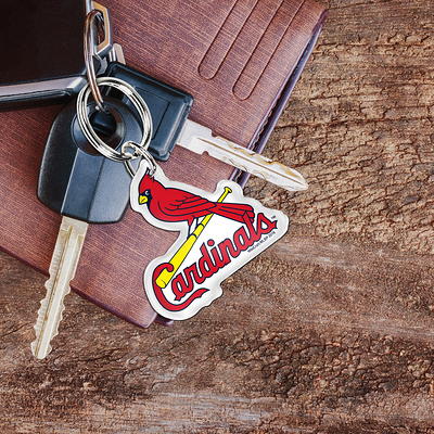 ST LOUIS CARDINALS LANYARD RED KEYCHAIN KEY RING CARDINALS MLB