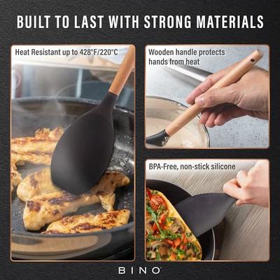 Cooking Spoon For Nonstick Cookwares, Silicone Spoon For Mixing