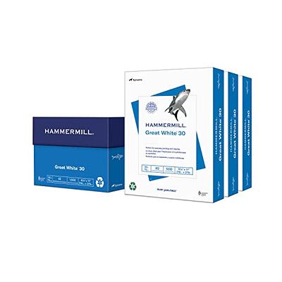 Hammermill Printer Paper, Great White 30% Recycled Paper, 8.5 x 11 - 3 Ream  (1,500 Sheets) - 92 Bright, Made in the USA, 086820C - Yahoo Shopping
