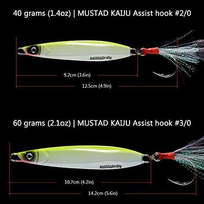 BASSDASH STIX Casting Jig Lure Vertical Slow Jigging Lures Mustad Hooks  0.7oz 1.1oz 1.4oz 2.1oz 2.8oz 3.9oz for Saltwater Freshwater Kayak Boat  Shore Fishing, 3-Pack (3-Pack (CFR), 110 grams (3.9 oz)) - Yahoo Shopping