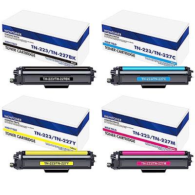 TN-223BK/C/M/Y TN227 Toner Cartridge 4Pack: Compatible for Brother TN223  TN-223 Toner Replacement for HL-L3270CDW HL-L3290CDW HL-L3210CW HL-L3230CDW  MFC-L3710CW MFC-L3750CDW MFC-L3770CDW Printer - Yahoo Shopping