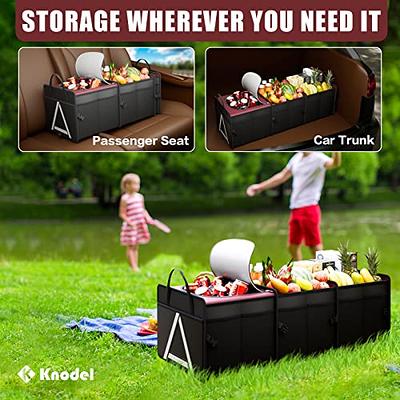 K KNODEL Sturdy Car Trunk Organizer with Premium Insulation Cooler Bag,  Heavy Duty Collapsible Trunk Storage Organizer for Car, SUV, Truck, or Van  (3 Compartments, Red) - Yahoo Shopping