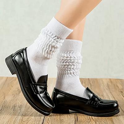 Plush Slouch Socks, White