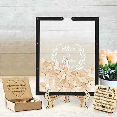 Kannino Wedding Guest Book, Guest Book Wedding Reception with Wooden Hearts  Drop Box, Wedding Guestbook Alternative, Wedding Guest Book Ideas, Rustic  Wedding Decor for Party, Wedding and Reception - Yahoo Shopping