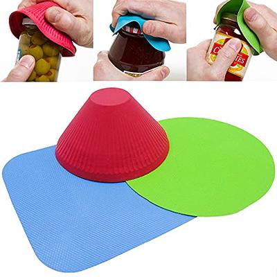 Blue Rubber Jar Opener Gripper Pads Multi-purpose Bottle Lid Opener Coaster