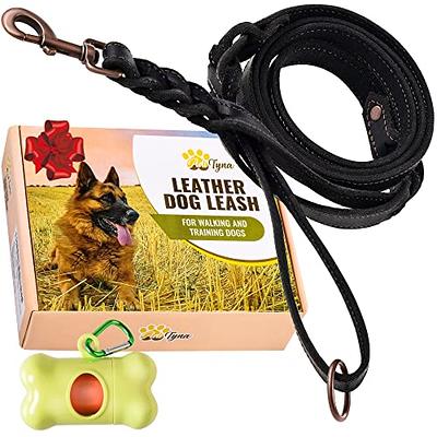 Tuff Pupper Heavy Duty Double Handle Dog Leash | Twist Locking Carabiner  Dog Clip | Safety Lock Leash To Hold Strong Dogs | Reflective For Safe  Night