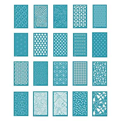 Silk Screen Stencils for Polymer Clay, 3 PCS Reusable Silkscreen Print  Kit,for Printing on Clay & Other Jewelry Clay Earrings Decoration, Each 6  X