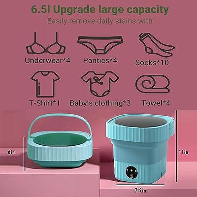 Portable Washing Machine Mini Washer with Drain Basket, Foldable Small  Washer for Underwear, Socks, Baby Clothes, Towels, Delicate Items (White) -  Yahoo Shopping