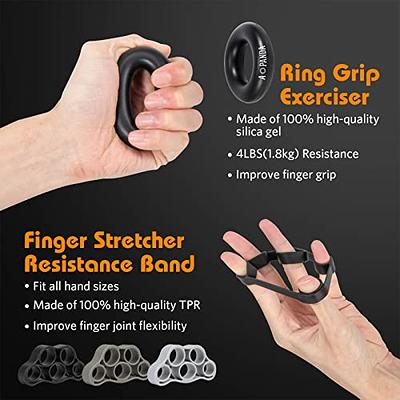 Hand Grip Strengthener (4PCS),Gripster,Grip Strength Trainer,Finger  Strengthener,Forearm Strengthener,Hand Strengthener Grips,Hand Exercisers  for