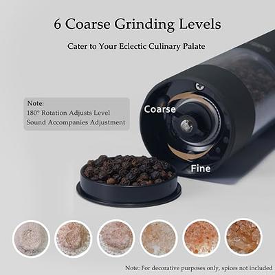 Rechargeable Electric Pepper And Salt Grinder Set - One-handed - No Battery  Needed Modern Style - Automatic Black Peppercorn & Sea Salt Spice Mill Set