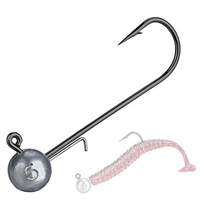 THKFISH Ball Jig Heads Lead Head Fishing Jigs Saltwater Freshwater