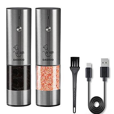 Salt and Pepper Grinder Set - KucheCraft Intuitive Salt Grinder