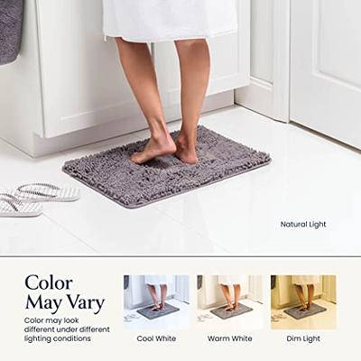 BELADOR Bathroom Rugs Sets 2 Piece - Plush Bath Mat Set Quick-Dry Soft  Chenille Bathroom Mat