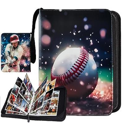 Card Binder 9 Pocket, Trading Card Binder with Sleeves, Baseball