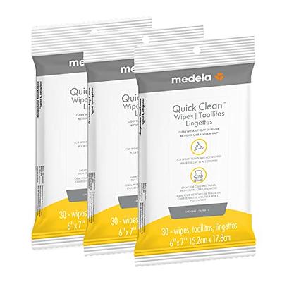 Medela Quick Clean Breast Pump and Accessory Wipes 90ct, 3 Packs of 30  Count, Resealable, Convenient and Hygienic On The Go Cleaning for Tables,  Countertops, Chairs, and More - Yahoo Shopping