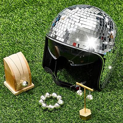 Disco Ball Helm Party Dekoration Disco Helm Glitzer Glas Disco Ball Helm
