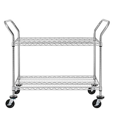 Finnhomy 3 Tier Heavy Duty Commercial Grade Utility Cart, Wire Rolling