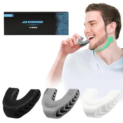 CJing 2PCS Jawline Exerciser for Men & Women – 1 Resistance Levels