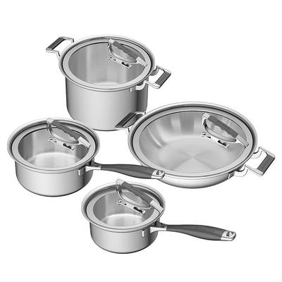 Farberware Classic Series 3qt Stainless Steel Straining Sauce Pan with Lid  Silver