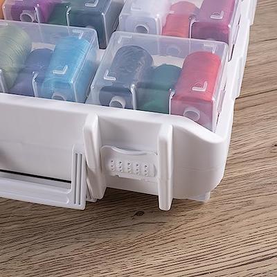 Mini Plastic Storage Box with Locking Lid Clear Plastic Organizer for Small  Crafts Stationery Jewelry Sewing Classroom 