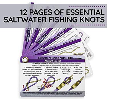 ReferenceReady Saltwater Fishing Knot Cards - Waterproof Pocket Guide to 15  Big Game Fishing Knots  Includes Portable Book of Inshore and Deep Sea Fishing  Knots and a Mini Carabiner - Yahoo Shopping