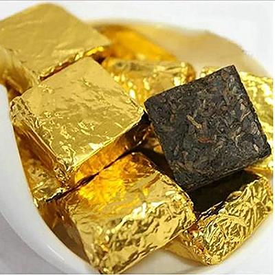 100Pcs/Pack Golden Aluminum Foil Candy Chocolate Cookie Wrapping Tin Paper  Party 