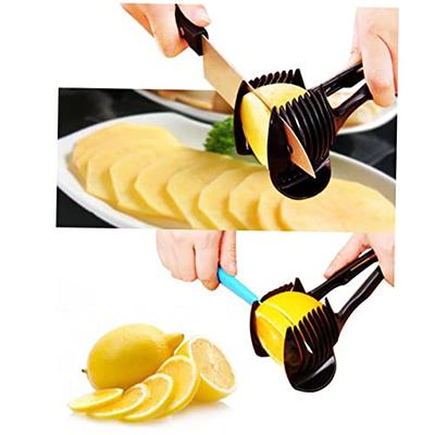 Onion Holder Slicer Vegetable Tools Tomato Cutter Aid Kitchen Gadgets Peel Guide