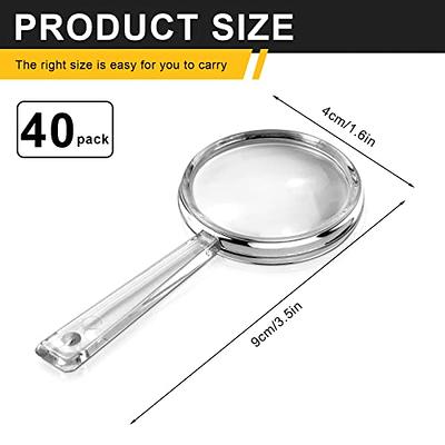 JMH Magnifying Glass with Light, 30X Handheld Large Magnifying Glass 18LED  Cold and Warm Light with 3 Modes, Illuminated Lighted Magnifier for Seniors  Reading, Inspection, Coins, Jewelry, Exploring Black