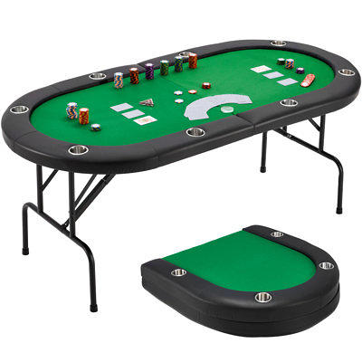 Kulamoon 48 8 - Player Poker Table Kulamoon Finish: Black