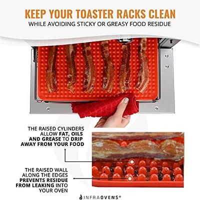 Silicone Cooking Mat Microwave Pyramid Baking Mat Fat Reducing Heat  Resistant Sheet With Grid For Pizza Oven Grling BBQ Roasting