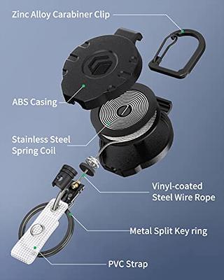 Heavy-Duty Badge-Reel with Steel Wire & Reinforced Vinyl Strap