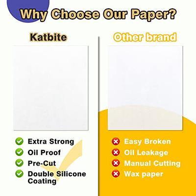 Katbite Heavy Duty Parchment Paper Sheets, Precut Non-stick Full