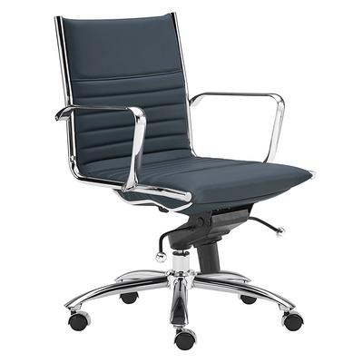 Darby Low Back Desk Chair - White/Chrome