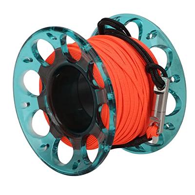 270ft/83m Scuba Dive Reel, Portable Safety Handle Diving Reel with Thumb  Stopper, High Visibility Line Spool Reel for Cave, Wreck, Drift Diving,  Spear Fishing, Kayak Anchor, SMB, Buoy Sausage : : Sports