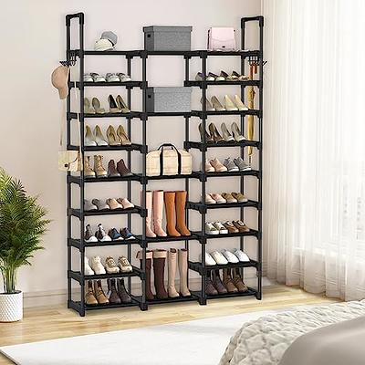 Tribesigns Upgraded 10 Tiers Shoe Rack, Large Capacity Shoe Shelf, Tall  Shoe Organizer for 50 Pairs, Space Saving Shoe Storage