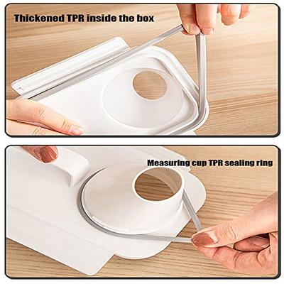 Multi-Use Laundry Powder Detergent Dispenser Food Grains Rice Storage  Container Pour Spout Measuring Cup Detergent Box