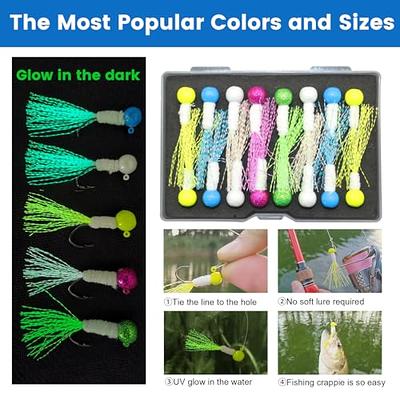 4 HANDTIED DEER HAIR FISHING JIGS 1/16 1/8 1/4oz Trout,crappie