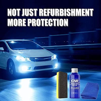 Car Headlight Restoration Set Fluid Repair Kit Plastic Light Polish Cleaner  Fast