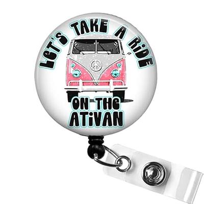 Plifal RN Badge Reel Holder Retractable with ID Clip for Nurse Nursing Name  Tag Card Cute Registered Nurse Pink White Alligator Clip Hospital Work