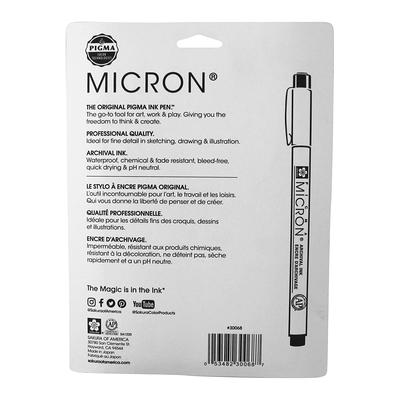 Sakura Pigma Micron Pens Set of 6 Assorted Colors