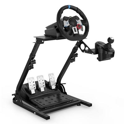 Racing Steering Wheel Stand Collapsible Tilt-Adjustable Racing Stand for  Logitech G25 G27 G29 G920 / Thrustmaster T248X T248 T300 T150 458 TX Xbox 1