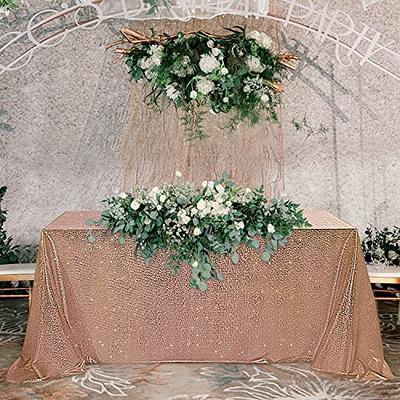  Juan's Moment Pearl Decor Wedding Table Cloths for Reception  Bridal Shower Tablecloth Dessert Table Pearl Sheer Curtains Tulle Chiffon  Beaded Bridal Veil Tablecloth Linen Overlay Lace Fabric : Home & Kitchen