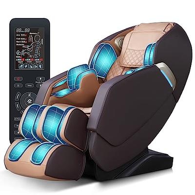 Full Body Zero Gravity Massage Chair Recliner with SL Track-Brown