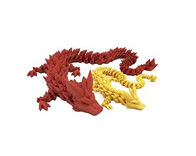 18.5 inch 3D Printed Articulated Dragon for Anxiety Relief, Rotating Dragon  Figures, Articulated Toy for Boys and Girls